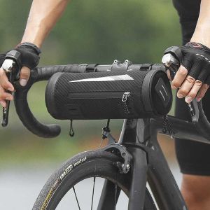 Bike Handlebar Bag Waterproof Bike Frame Bag Bicycle Front Bag Multifunction Bike Storage Bag for Cycling Riding Bicycle Accessories