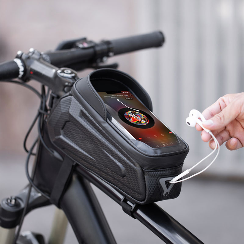 Waterproof Phone Bag for Bike – 2023 Quick Zipper & Reflective Strip Frame Bag