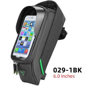 Waterproof Phone Bag for Bike – 2023 Quick Zipper & Reflective Strip Frame Bag