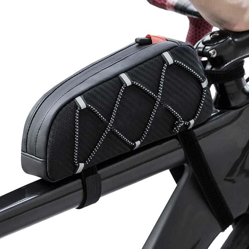 bicycle frame bag for  Quick Zipper & Reflective Strip Frame Bag