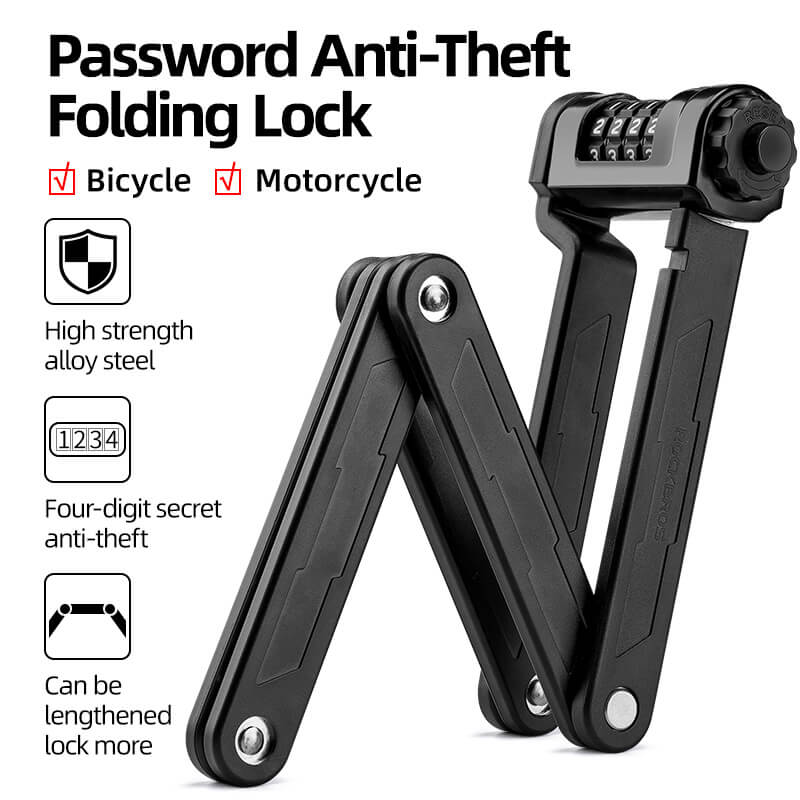 Bicycle anti-theft mini folding chain folding lock - Bicycle Lock - 1