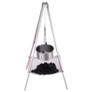 Hanging Grill Outdoor Tripod Chain Round