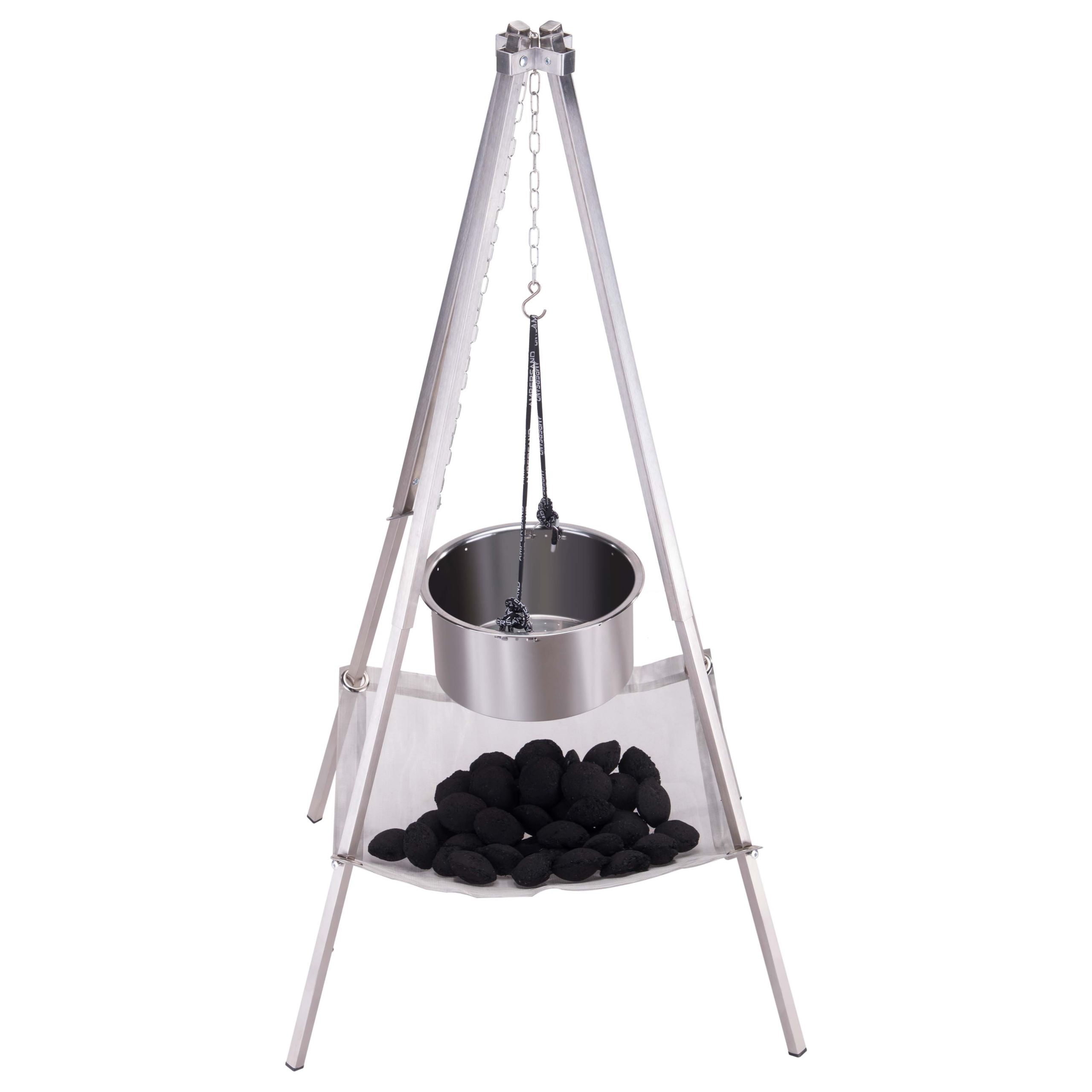 Hanging Grill Outdoor Tripod Chain Round - Grill - 1