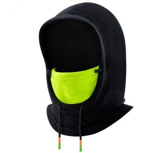 Windproof Breathable Black Full Face Mask for Men Women