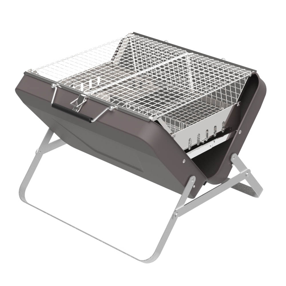folding steel grill camping