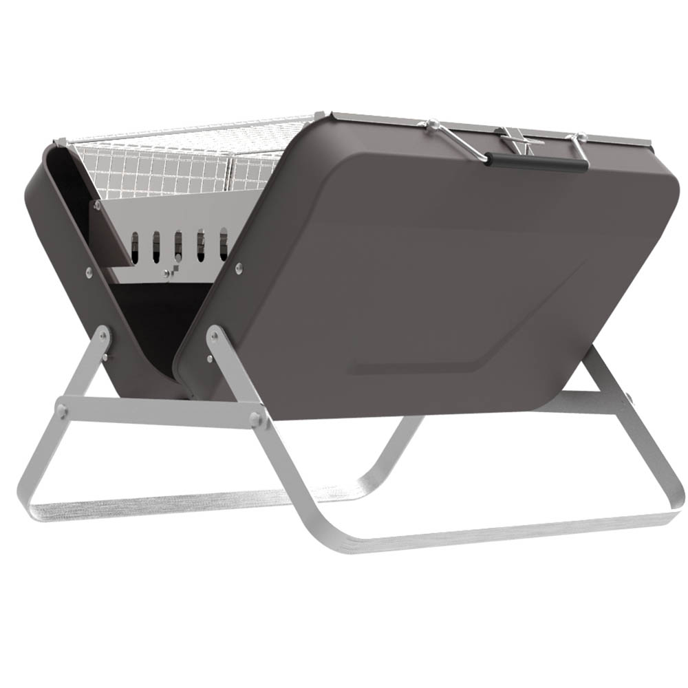 folding steel grill camping for backpacking hiking picnic