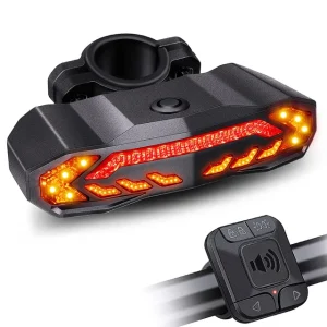 Bicycle Rear Light Waterproof Rechargeable Rear Light with Flasher