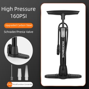 160PSI Bicycle Pump High Pressure Labor-saving Portable With Pressure Gauge Inflator