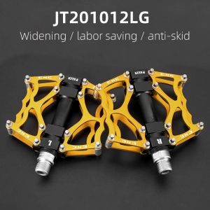 Yellow bicycle pedal with hollow out design