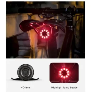 Bicycle Taillight Led Rechargeable Light For Bike Turn Signal Brake Tail Light Bicycle