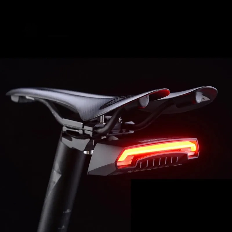 Outdoor Cycling Bike Led Taillight Usb Rechargeable Bicycle Saddle Rear Turn Signal Light