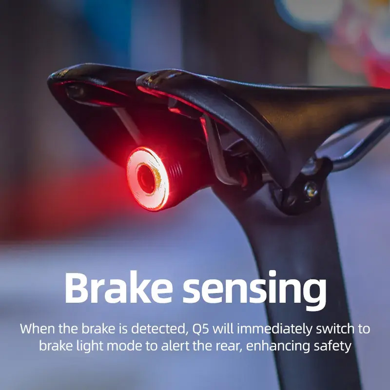 Smart Ultra Bright Bike Light Rechargeable Waterproof LED Bicycle Rear Lights bike tail light