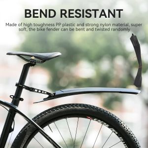 Set Adjustable Front Rear Bicycle Fenders MTB Mud Guards Cycling Splash Guard for Mountain Road City Bike Riding