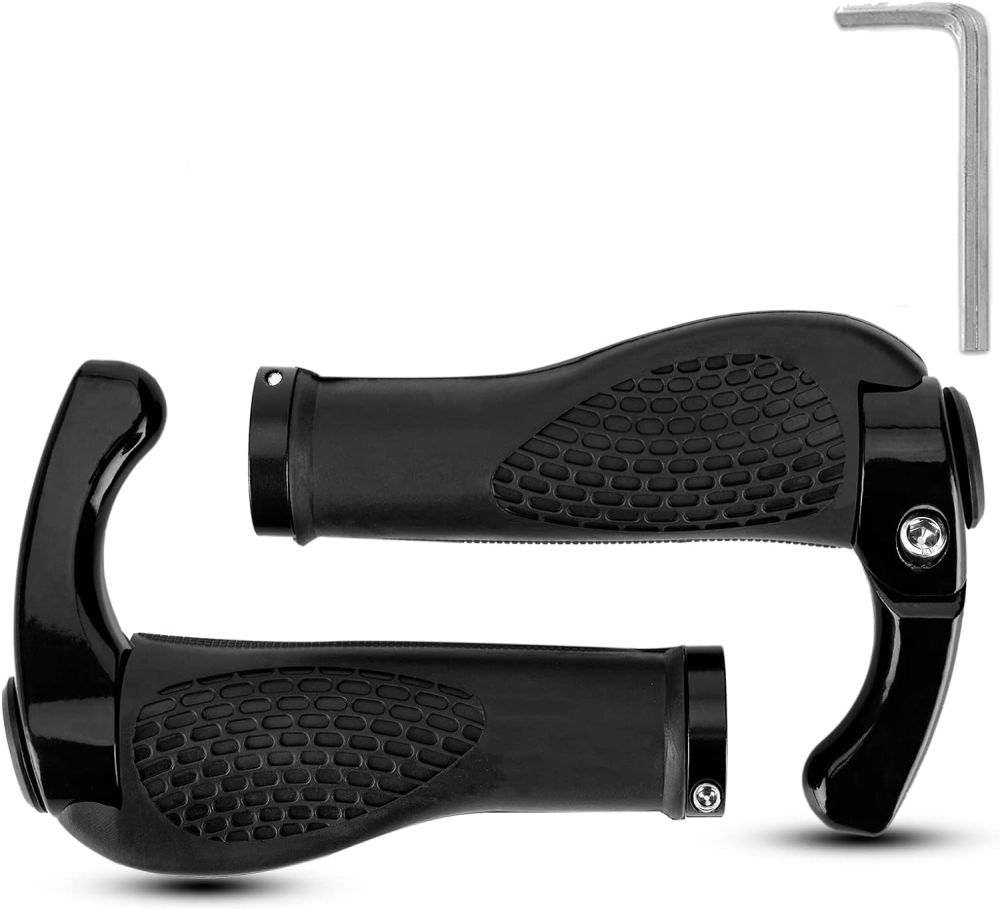 Bike Grips Ergonomics Non-Slip Mountain Bike Handlebar Comfortable & Shock Absorption Rubber Grips