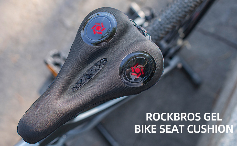 Bike Seat Cushion Gel Bike Seat Cover Padded Narrow Seat Cover with Rain Cover, 11x7inch - Bike Saddle - 1