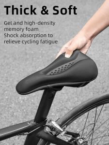 Bike Seat Cover Bike Seat Cushion for Men Women Comfortable Gel Padded Bicycle Seat Cushion Compatible with Peloton