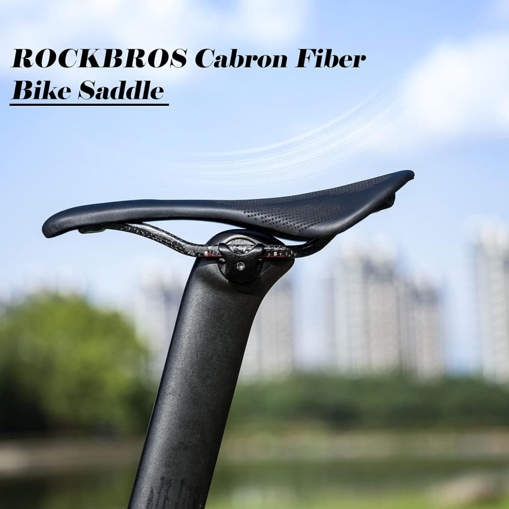 Bike Seat Lightweight Carbon Fiber Bike Saddle Komdu Road Bike Seat