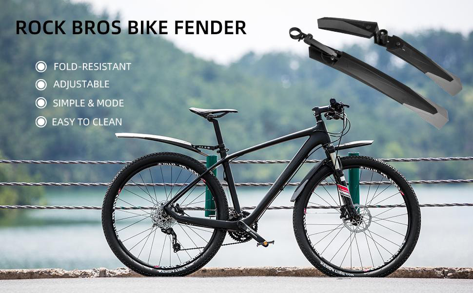 Bike Fender Adjustable MTB Mudguard Front/Rear Fender Cycling Fenders Set Protector Bike Guards - Bike Mudguard - 1