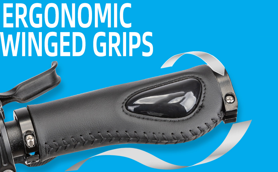 Bike Handle Grips Ergonomics Design Soft Gel Dual Lock for MTB Bike scooter - bike grips - 2