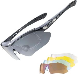 mountain biking glasses with five interchangeable lens