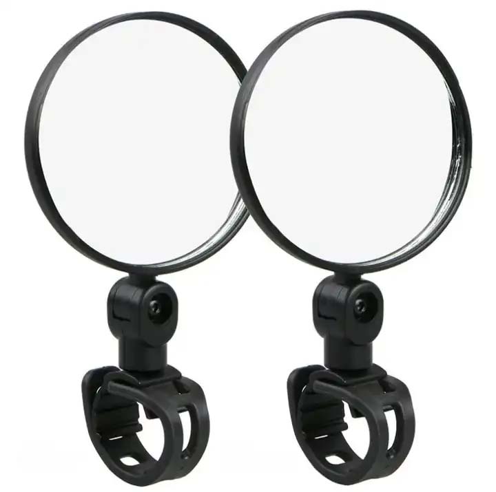 Bicycle rearview mirror motorcycle wide-angle convex mirror rearview mirror 360 degree adjustable