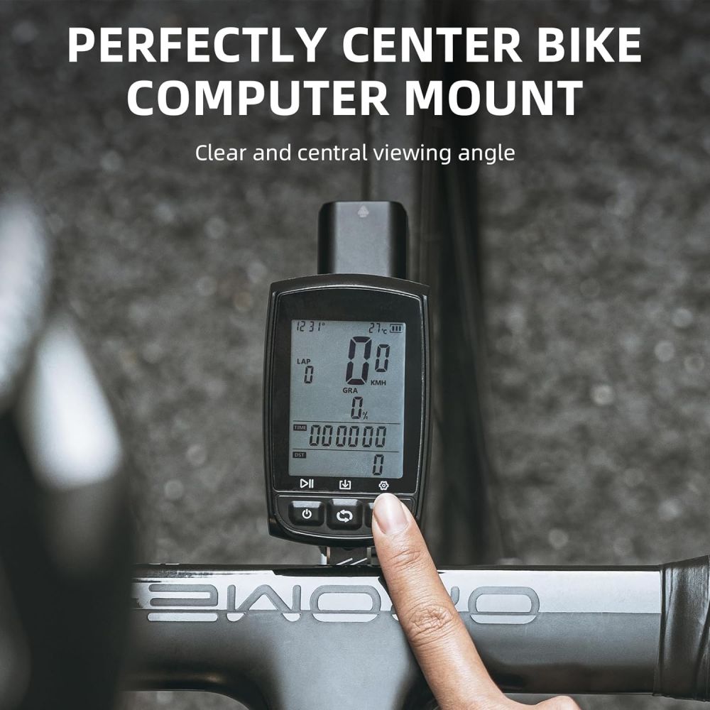 Out Front Aluminum Bicycle Computer Mount for Road Bikes Aero Integrated Handlebar for Garmin