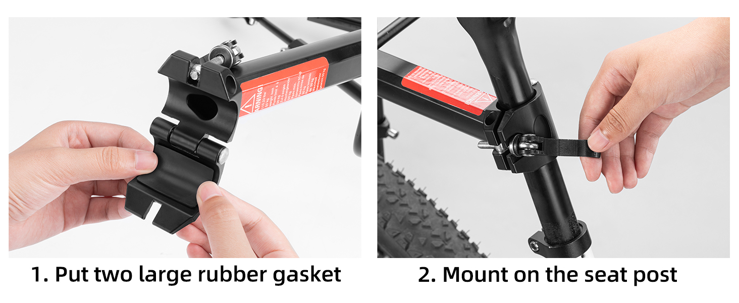 Full Quick Release Adjustable Bicycle Carrier Bike Luggage Rack for Back of Bike Aluminum Alloy - Bike Rack - 3