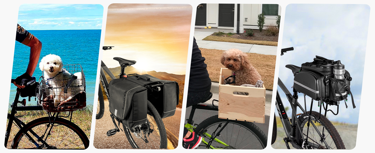 Full Quick Release Adjustable Bicycle Carrier Bike Luggage Rack for Back of Bike Aluminum Alloy - Bike Rack - 1