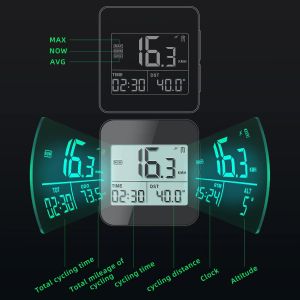 Bike Computer with Mount, Accurate Bike Speedometer Wireless with Automatic Backlight Waterproof
