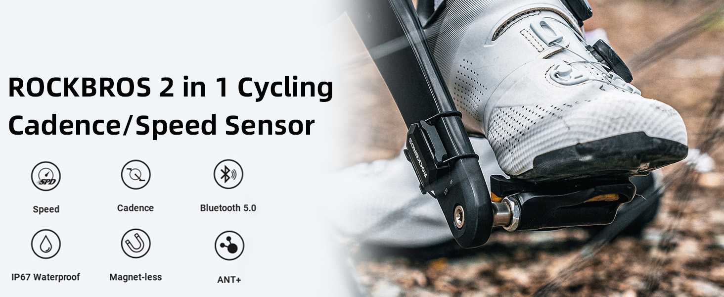 Cycling Cadence Sensor Speed Sensor Bluetooth & ANT Waterproof - Bike computer & accessories - 1