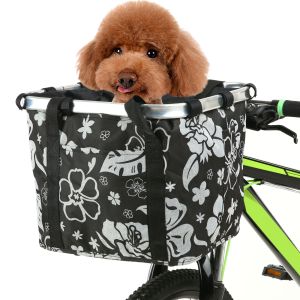 10KG Load Bicycle Basket Pouch Bike Bags Bicycle Front Bag Pet Carrier Cycling