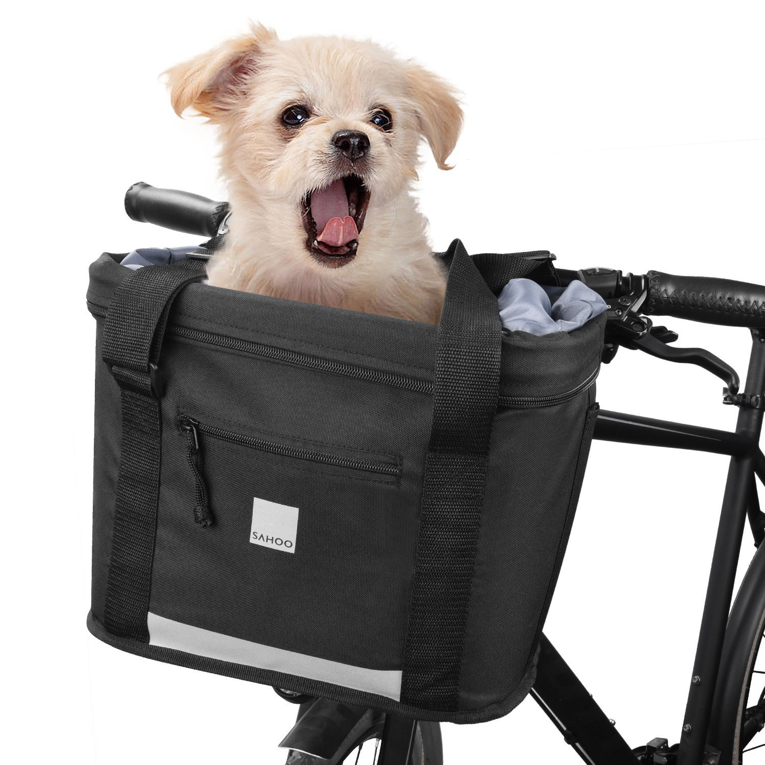Pets Cat Seat Dog Bicycle Basket Waterproof Pets Seat Bicycle Basket Front Removable BIke - Bicycle bag - 1