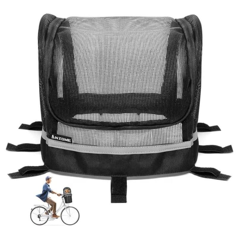 Removable Safe Pet Cover for Bicycle Basket - Bicycle bag - 1
