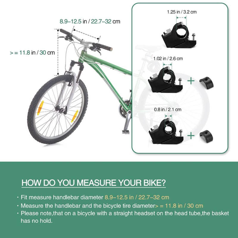 Bike Basket, Folding Small Pet Cat Dog Carrier Front Removable Bicycle Handlebar Basket Detachable Cycling Bag - Bicycle bag - 5
