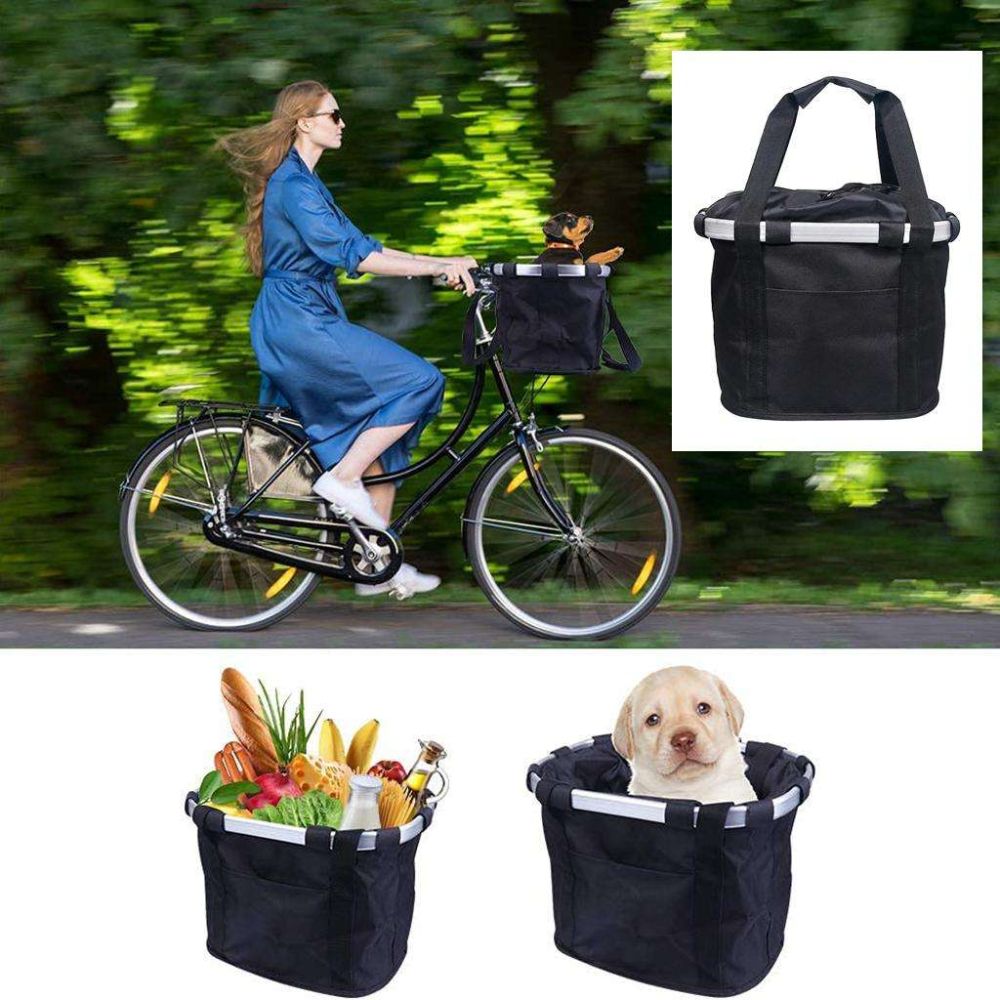 Bike Front Basket Dog Carrier Bicycle Bag Comfortable Cycling Outdoor Picnic