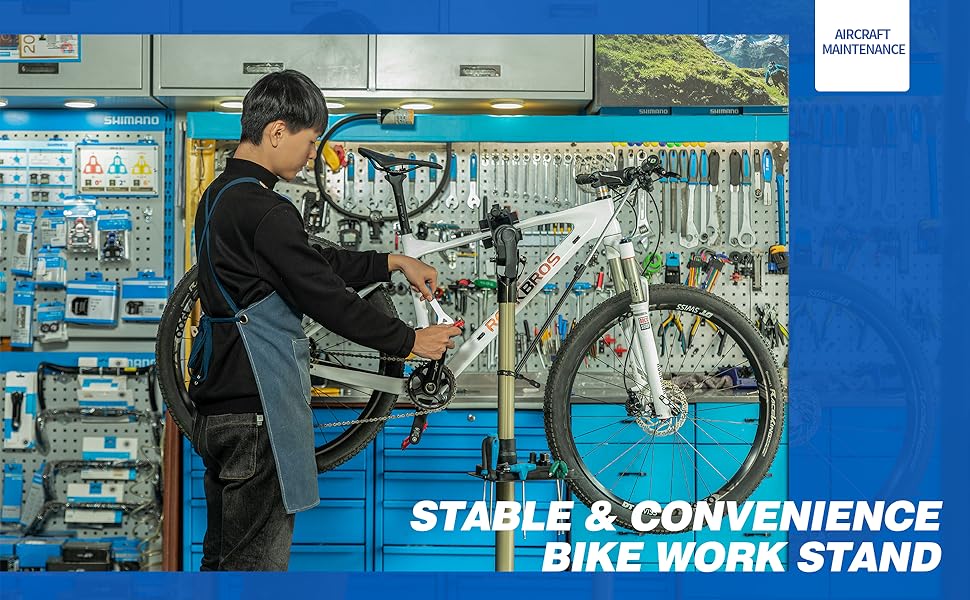 Bike Repair Stand Max 65 lbs Home Bicycle Stand for Mechanic Maintenance Rack Bikes Repair Stand - Bike Rack - 1