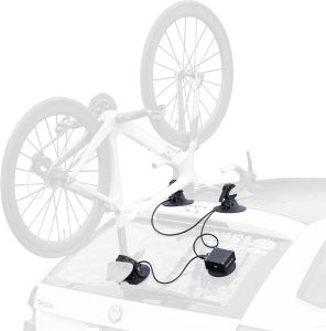 Single Bike Rack for Cars Electric Suction Cup Bike Rack for Car Roof with No Hitch Mount No Demage to Paint Bike Rack