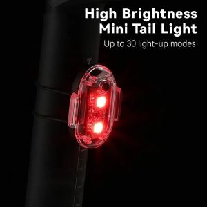 Bicycle Taillight Multi Lighting 7 Colors 30 Modes USB Rechargeable