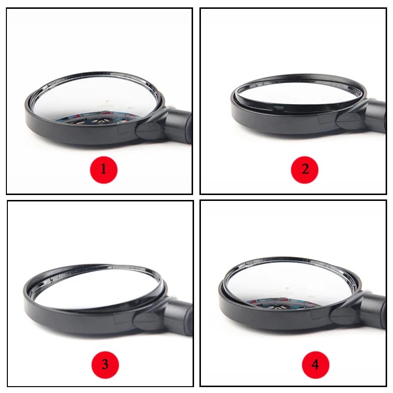 2 Pcs side Rearview Mirror Motorcycle Hose Adjustment Safety Bike Mirror for handlebars - bicycle rearview mirror - 2