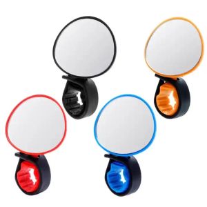 Bicycle Handlebar Adjustable 360 Degree Rotate Wide Angle Universal Rear View Mirror