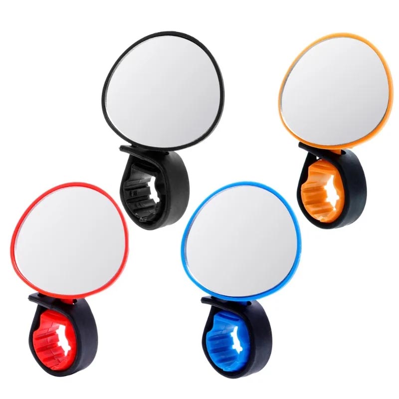 Bicycle Handlebar Adjustable 360 Degree Rotate Wide Angle Universal Rear View Mirror - bicycle rearview mirror - 3