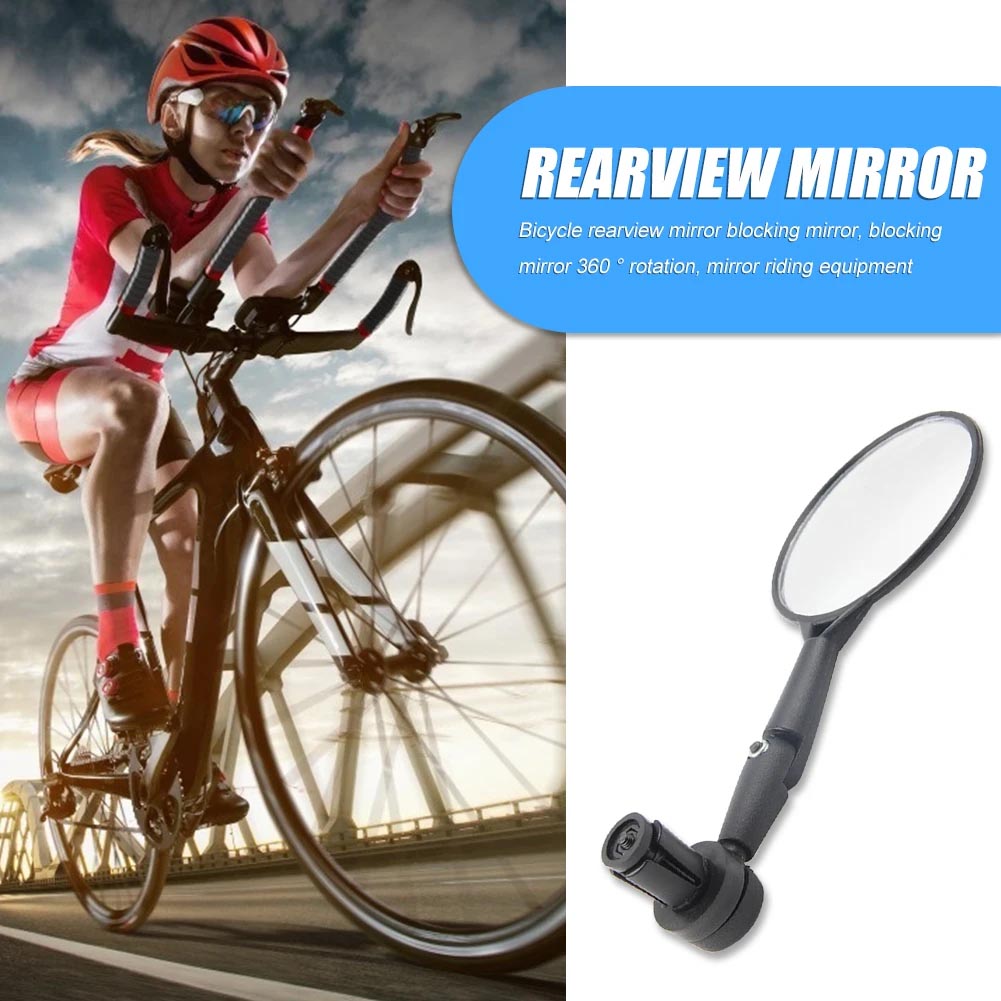 360 Degree Rotate Rearview Mirror for Bicycle Handle Bar - bicycle rearview mirror - 1