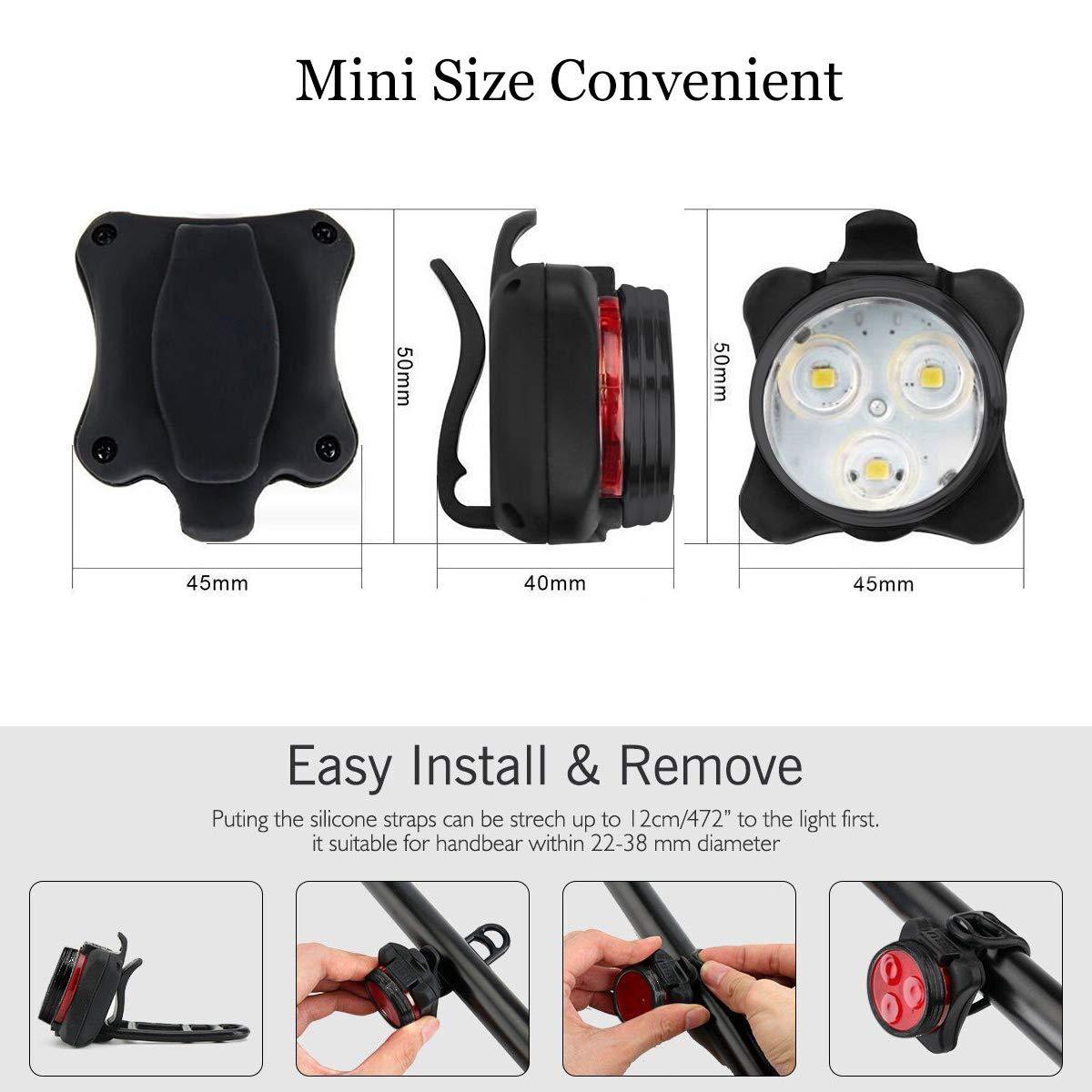 best budget off road bike lights led usb rechargeable - Bicycle Light - 1