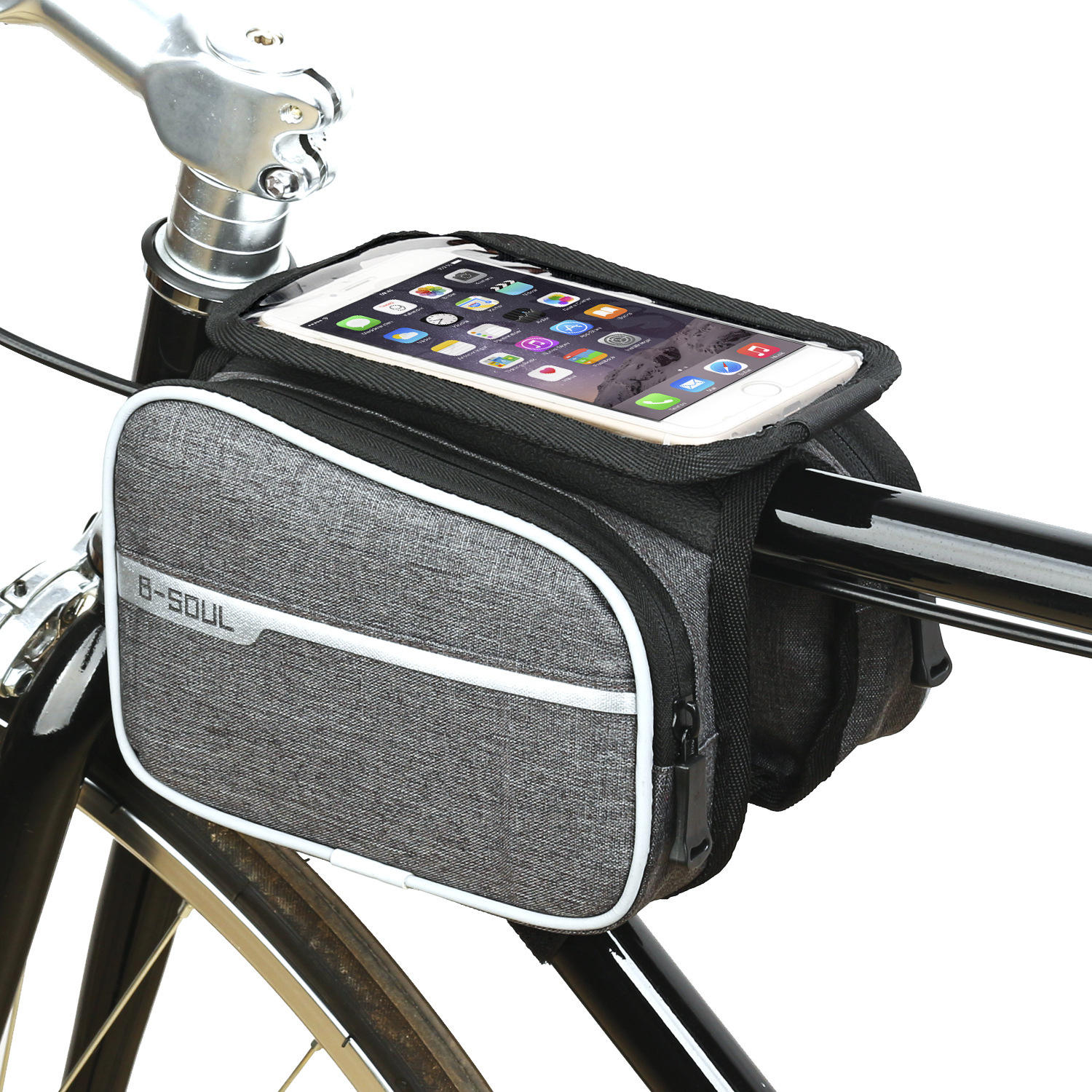 front beam bag, mountain bike bag cycling equipment accessories, saddle bag - Bicycle bag - 4
