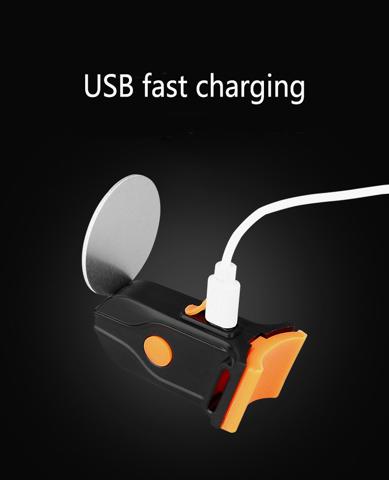 Fahrrad-Gepäckträgerleuchte IPx2 wasserdicht USB-Aufladung