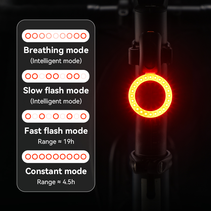 good road bike lights intelligent brake taiI light - Bicycle Light - 1