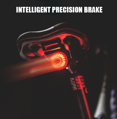 Led Bike Tail Light Auto Sensing Start Stop Brake IPX6 USB Rechargeable - Bicycle Light - 1