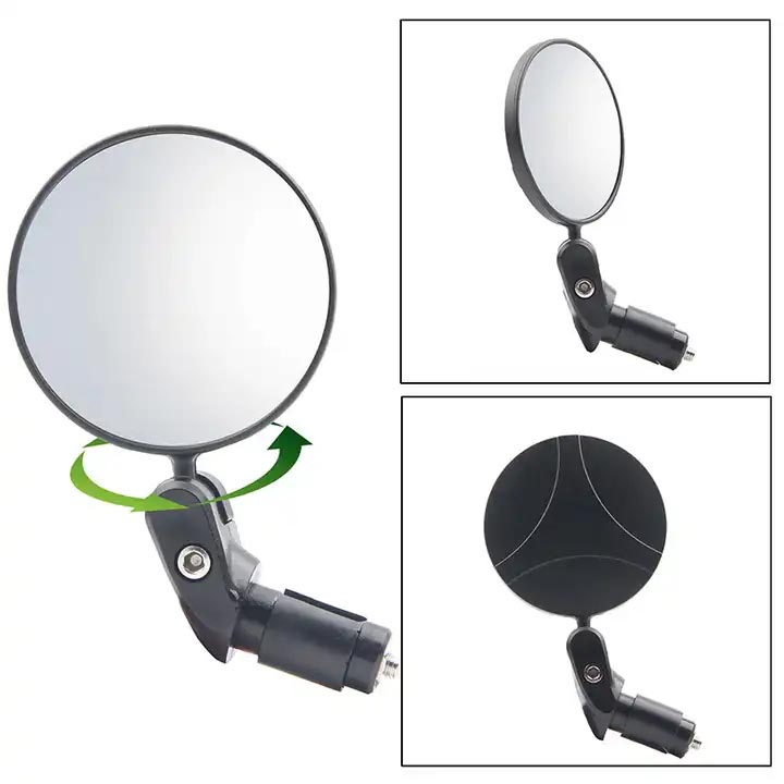 Bike Rear View Mirrors Wide Angle Handlebar End Mirror Set Road Bike Parts - bicycle rearview mirror - 3