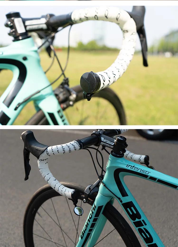 360 Degrees Handlebar Bike Mirror Adjustable Safety Rearview Mirror Light - bicycle rearview mirror - 4