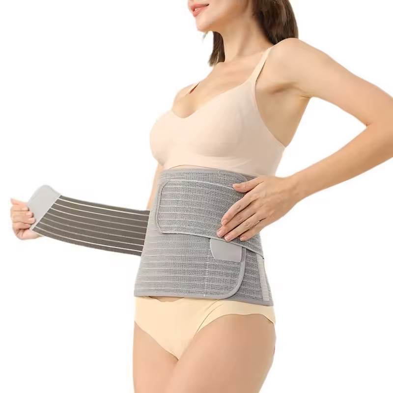 Adjustable Postpartum Belly Support Breathable Logo Post Partum Bamboo Waist Binder Compression Abdominal Wrap Waist Support